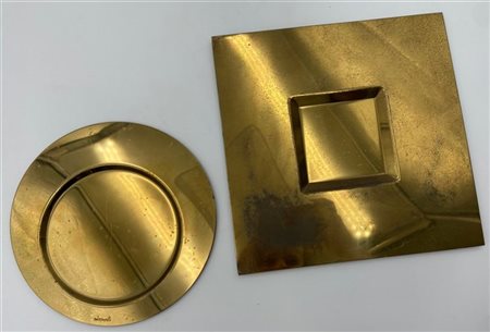 Cleto Munari Lotto composto da due piatti della serie "Forme Contemporanee". Pro