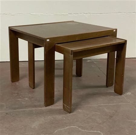 Afra Scarpa (1937-2011) e Tobia Scarpa (1935) Due tavolini estraibili modello "7