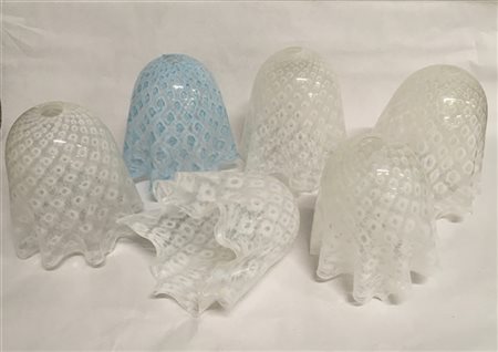 La Murrina Lotto di sei paralumi a fazzoletto per lampada a sospensione in vetro