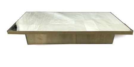 Paul Evans (Attribuito)
Tavolino da salotto in metallo con piano suddiviso a riq