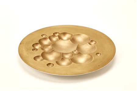 Rosenthal Centrotavola in porcellana dorata della serie "Studio Linie". Germania