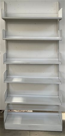 Lips Vago Libreria modello "Congresso". Italia, anni '60/'70. Metallo laccato bi