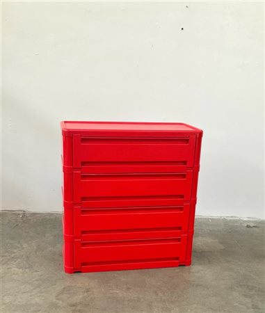 Olaf Von Bohr Mobile contenitore modello "4963". Produzione Kartell, Italia, ann