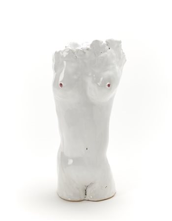 Ceramiche San Giorgio "Torso di donna"
Vaso scultura in ceramica smaltata bianca