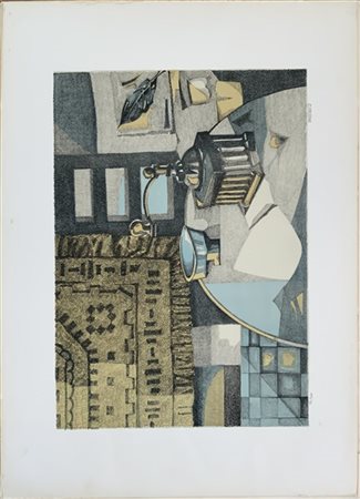 Lotto composto da cinque litografie a colori di soggetto e autore diverso (cm 5