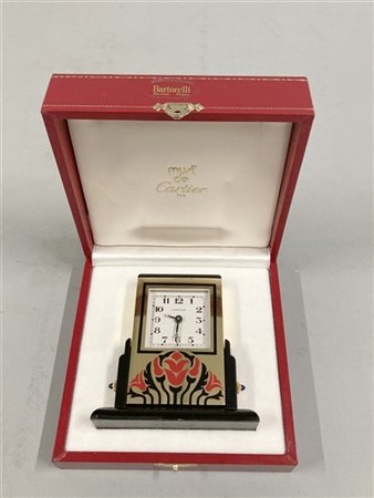 Orologio da tavolo Cartier in custodia (difetti)