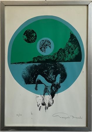 Bonechi - Francesconi -Bianchi tre litografie a colori di soggetti diversi (cm 5