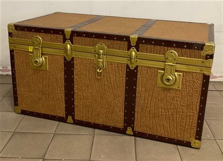 Baule da viaggio con un divisorio interno (cm 100x62x50H) (difetti e segni d'us