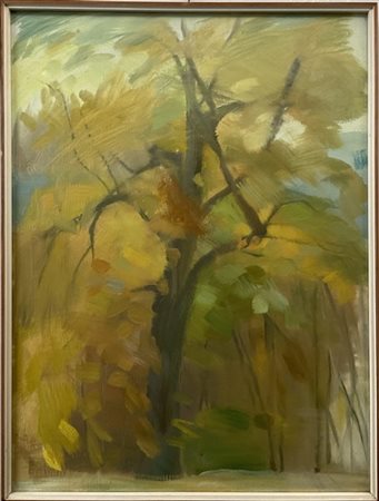 Gino Gandini (Attr.) "Alberi" tempera su tela (cm 80x60)
In cornice (lievi difet