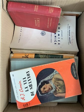 Lotto composto da quattro cartoni contenenti numerosi volumi di vario interesse