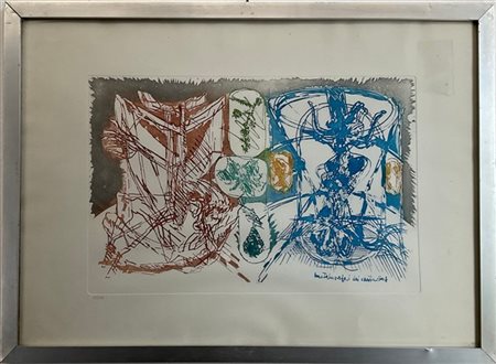 Alfredo Fabbri - Mario Francesconi - Leddi Lotto composto da due litografie e un