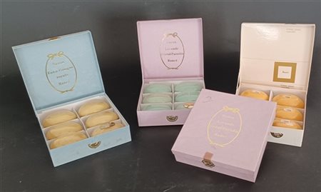 RANCÉ
Lotto composto da svariate confezioni di saponi di diverse epoche