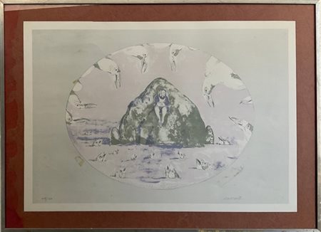 Antonio Possenti "Senza titolo" litografia a colori (cm 50x70) es. 109/120, firm