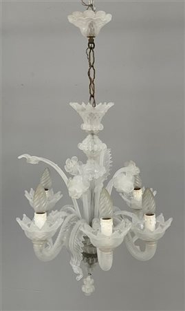 Manifattura di Murano, lampadario a sei luci (difetti)