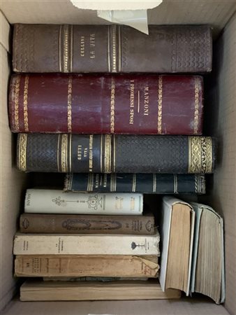 Cartone contenente numerosi volumi dei sec. XVIII-XIX-XX (difetti) [1]