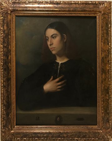 Copia da Giorgione, secolo XX, Ritratto di giovane, olio su tela (74,3x56), in