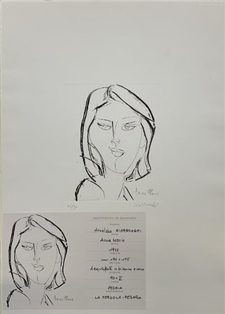 Antonio Ciarrocchi Cartelletta contenente due acqueforti e una litografia raffig