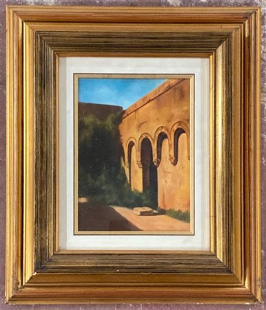 Marco Panizza Lotto di due dipinti ad olio su compensato e tela raffiguranti sco