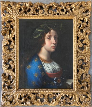 Copia da Carlo Dolci, La Poesia, olio su tela
cm 55x45

in cornice intagliata e
