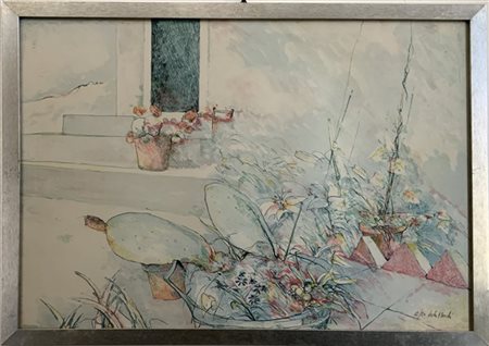 Meschi - Roccatelli tre litografie a colori di soggetti diversi (cm 50x70) firma