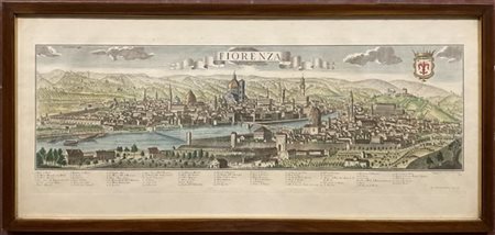 Antica incisione di Firenze, in cornice