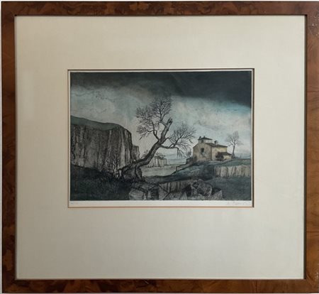 Marco Bonechi "Sedimenti" acquaforte e acquatinta (lastra cm 35x50, foglio cm 50