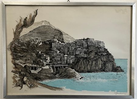 Marchiani - Renzo Graziani Lotto composto da tre litografie a colori (cm 50x70 c