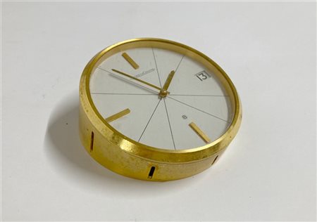 JAEGER LECOULTRE orologio da scrivania in ottone. Secolo XX (difetti)