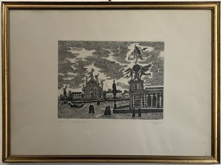 Tono Zancanaro - Remo Brindisi due acqueforti di soggetti diversi (cm 50x70 ) fi