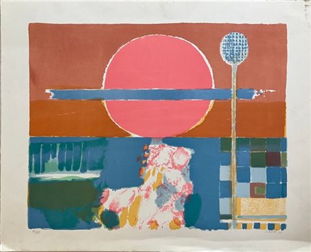 Lotto composto da quattro litografie a colori di soggetti, autori e misure dive