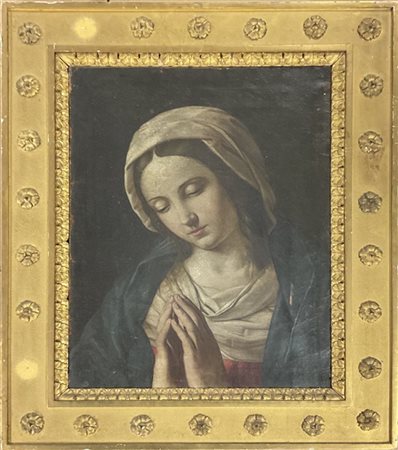 Ignoto, antico dipinto, copia da Sassoferrato, raffigurante "Madonna orante", o