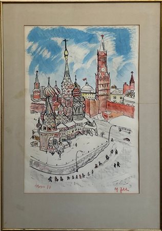 Alfredo Fabbri - Francesca Passoni un monotipo colorata a mano e una litografia