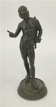Ignoto. Scultura classica, gruppo in bronzo (h. cm 28) (lievi difetti)