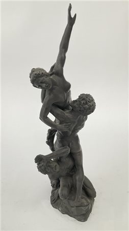 Ignoto. Ratto di Proserpina, scultura in bronzo (h. cm 46) (difetti)