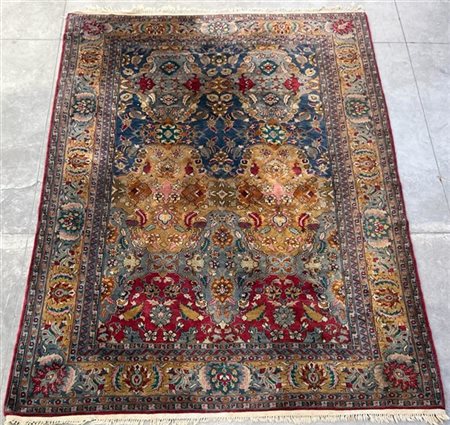 Tappeto Keshan, Persia, secolo XX. Decoro a giardino in policromia (cm 286x193)