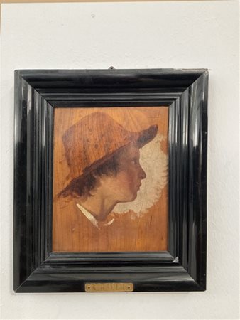 K. Rauch "Ritratto di ragazzo" olio su tavola (cm 22x17,5)
In cornice (lievi dif