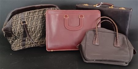 NAZARENO GABRIELLI e anonimi
Lotto di 2 borsoni, un portadocumenti e una 24 ore