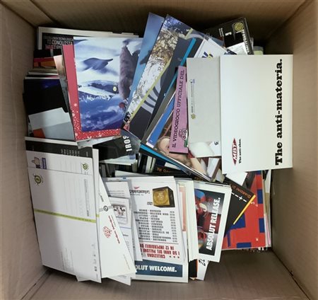 CARTOLINE: PROMOCARD 
Grosso lotto di cartoline pubblicitarie, con ripetizioni.