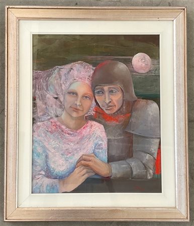 Jacobs "Sentimenti di sempre" olio su tela (cm 60x50) firmato in basso a destra;