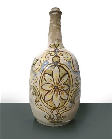 Gesualdo Grandino (Caltagirone XIX sec) - Bottiglia in maiolica di Caltagirone, 1810