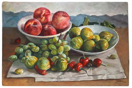 Giovanni Parlato (Vico Equense 1957) - Natura morta i fichi, 2001