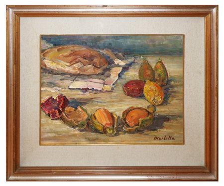 Giuseppe Marletta (Catania 1892-Valverde 1985) - Fichi d'India, 20th century