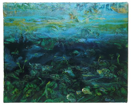 Robert Carroll (Ohio 1934) - Paesaggio lacustre