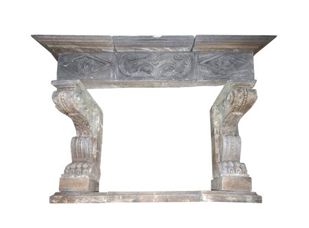 Camino in pietra bianca di Noto, nineteenth century