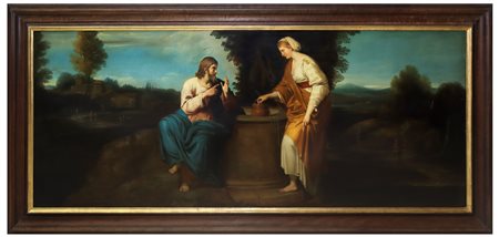 Marie Schoffmann (Vienna 1859-Vienna 1941) - Rebecca e Cristo al pozzo