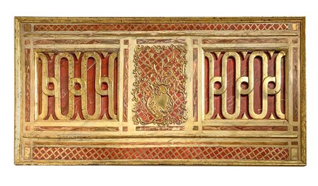 Boiserie in legno policromo , nineteenth century