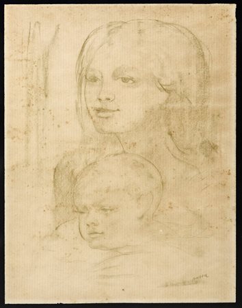 Aligi Sassu (Milano 17/07/1912-Pollença 17/07/2000) - Maternità