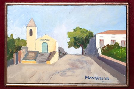 Giuseppe Muscuso (Catania) - Paesaggio a Viagrande, 20th century