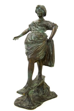 Francesco Parente
(Napoli 1885-Napoli 1969)
 h cm 36 Donna in equilibrio Bronzo 