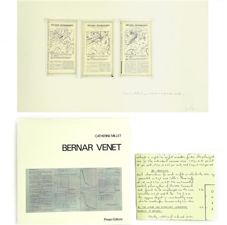 Bernar Venet FREQUENCY REDISTRIBUTION ON SCATTERING libro opera con testo di...